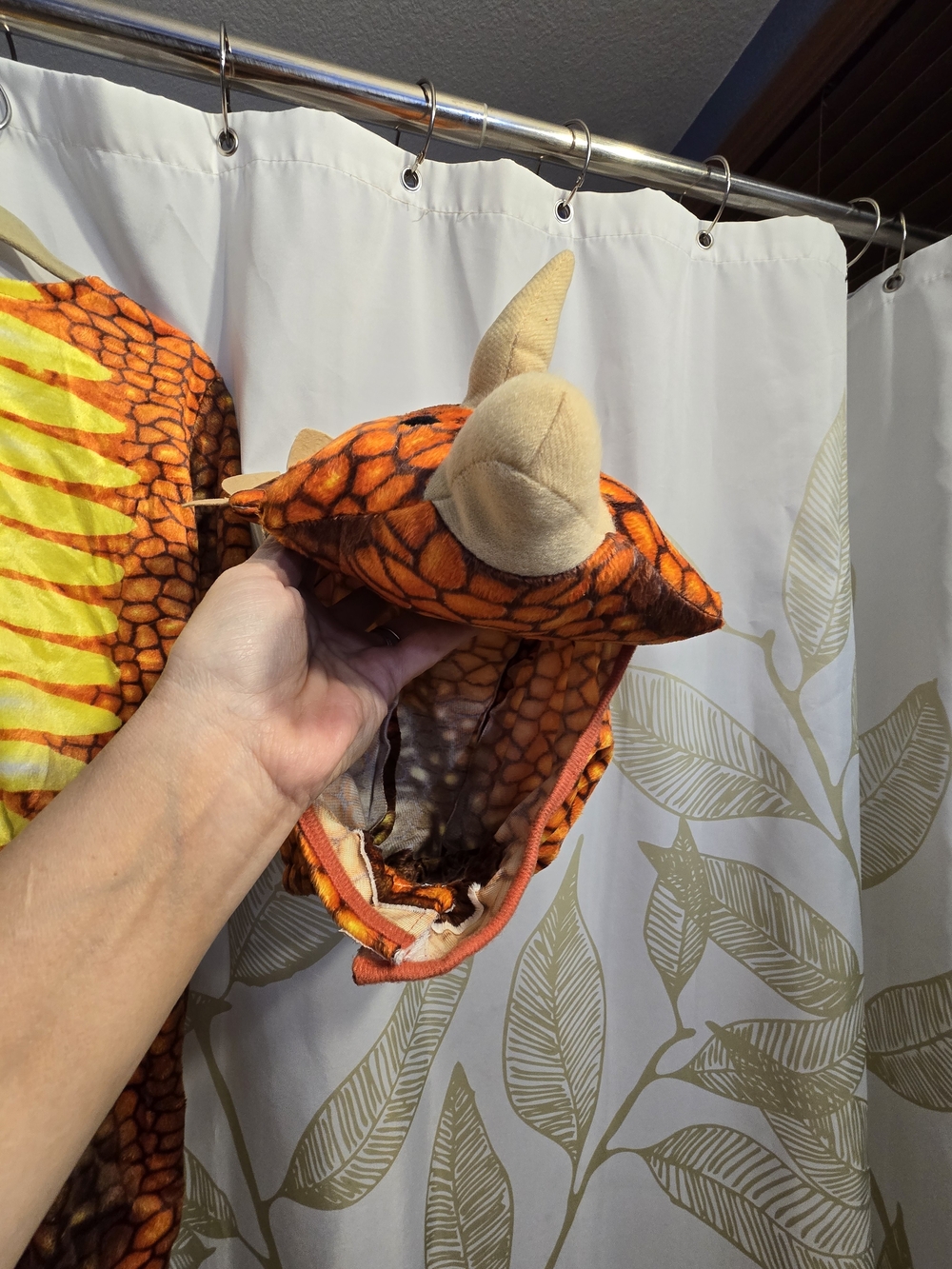 Orange Triceratops Kids Halloween Costume - Picture 6 of 10